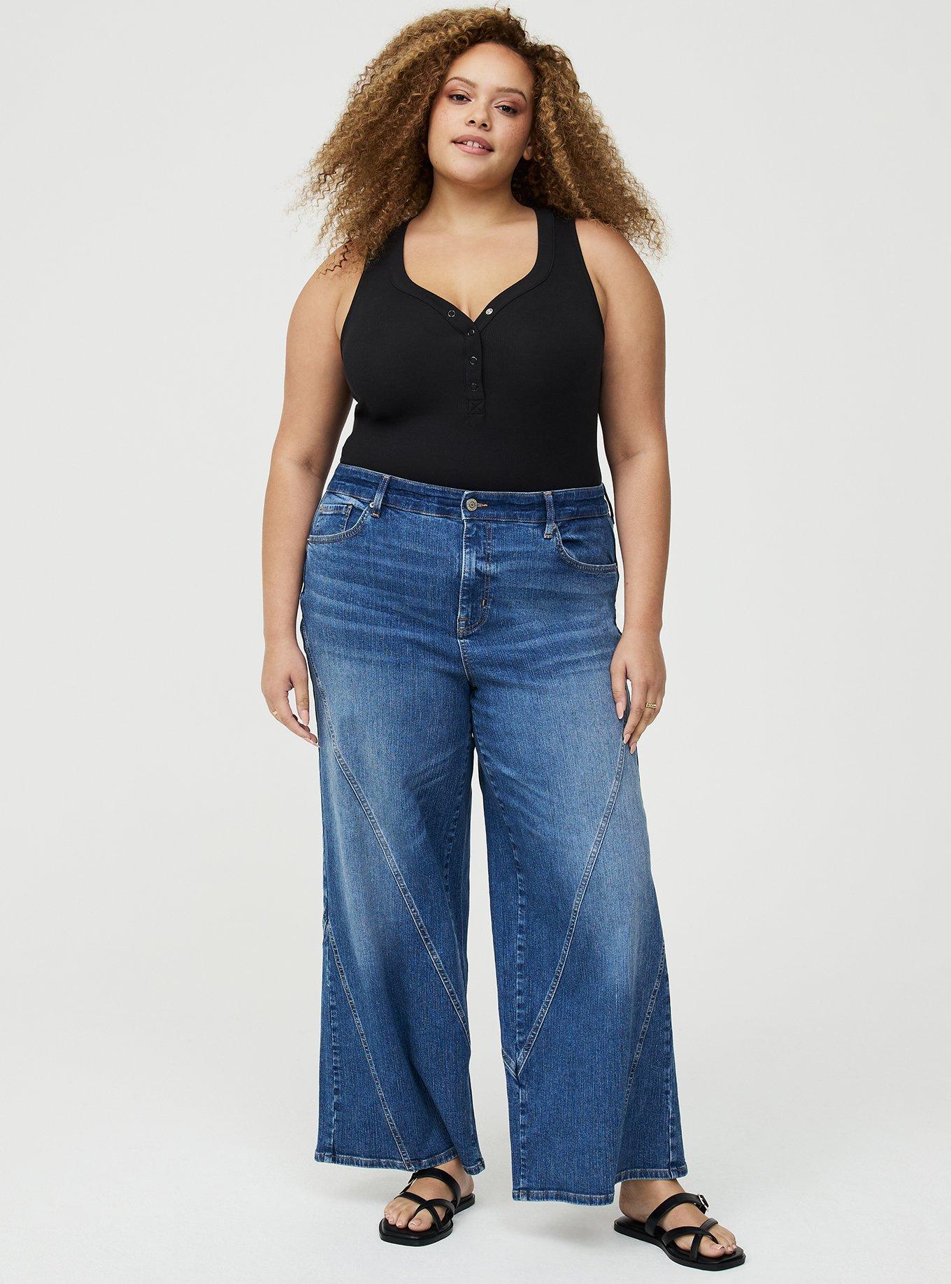 Plus Size - Cotton Modal Curved Henley Tank Top - Torrid