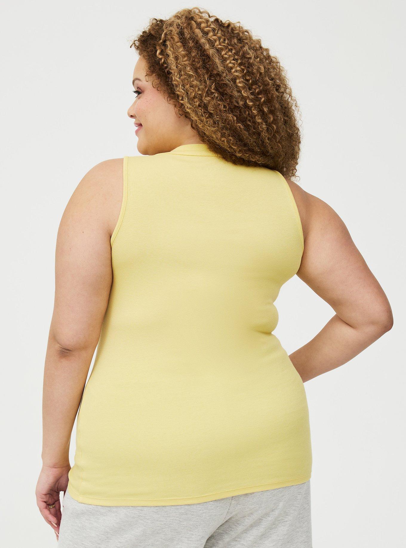 Cotton Modal Curved Henley Tank Top, SUNDRESS, alternate