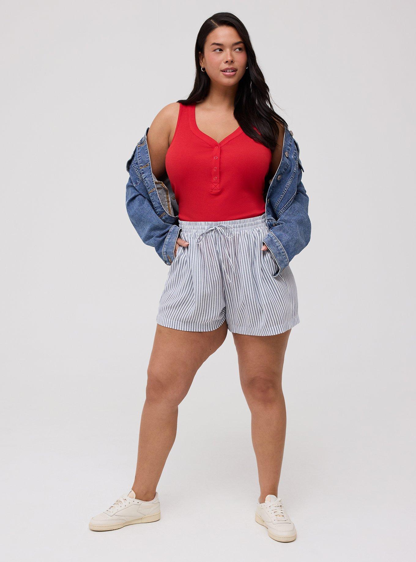 Cotton Modal Curved Henley Tank Top, ADRENALINE RUSH, alternate