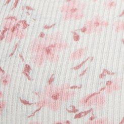 Cotton Modal Curved Henley Tank Top, DANIELLE DITSY IIVORY, swatch