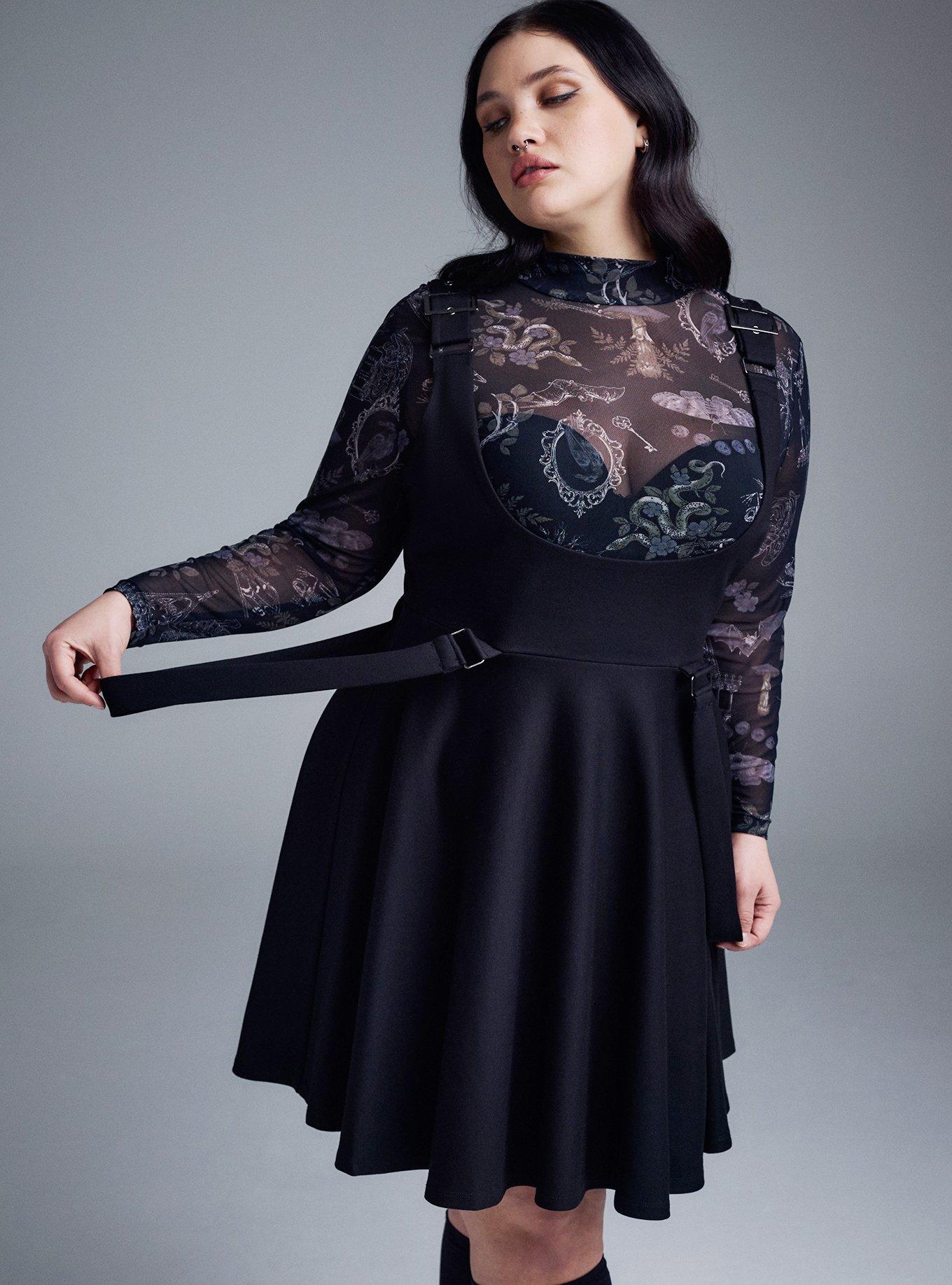 Nightfall Buckled Pinafore, DEEP BLACK, alternate