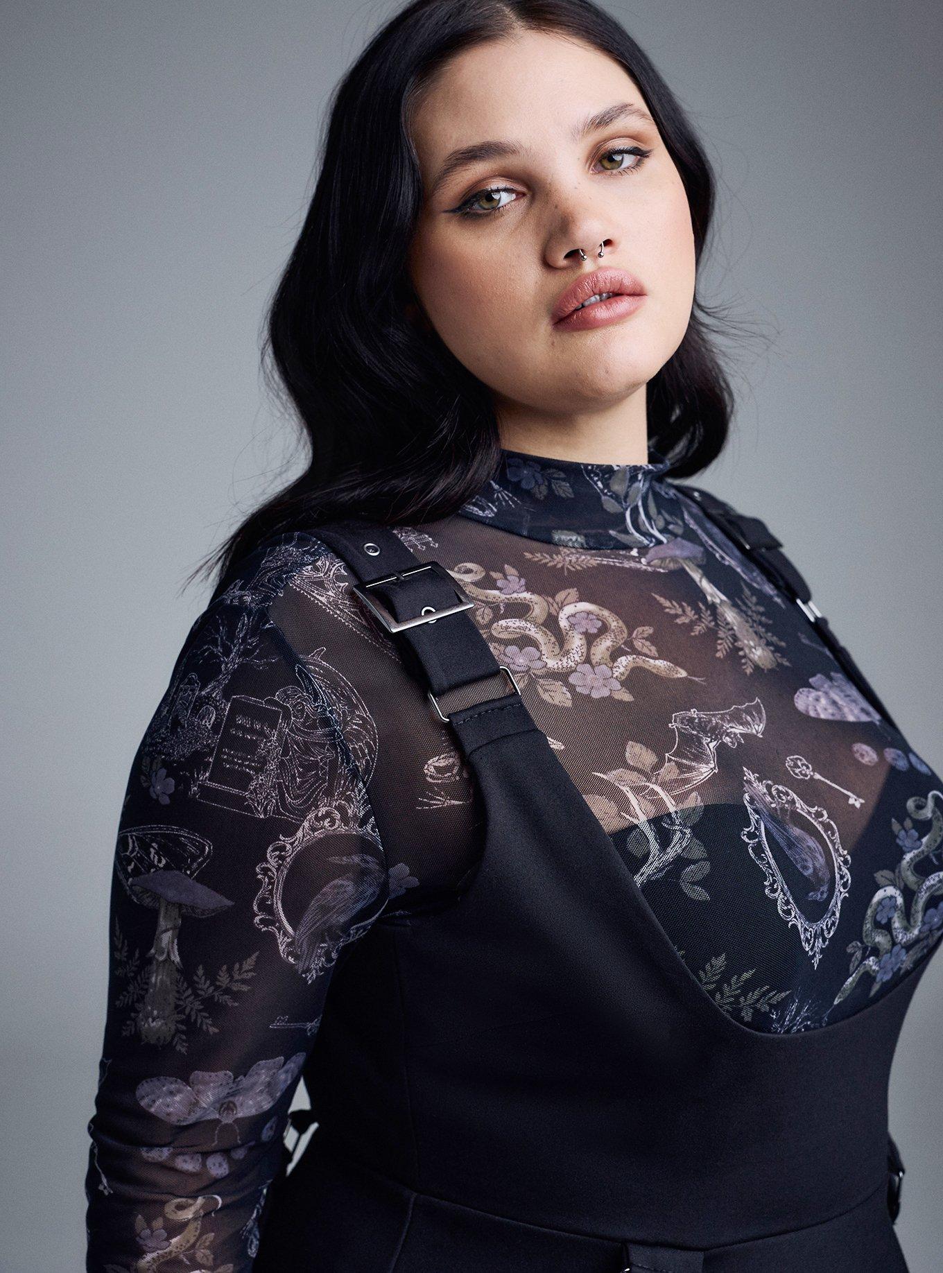 Nightfall Buckled Pinafore, DEEP BLACK, alternate