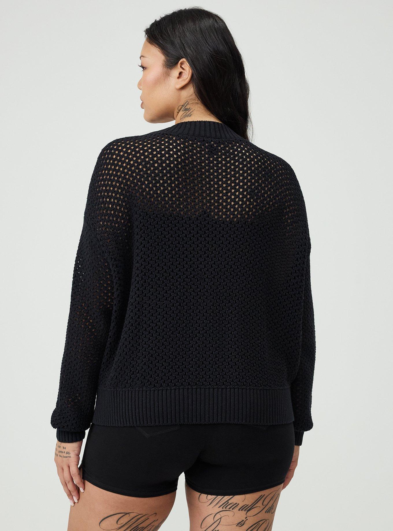 Plus Size - Open Stitch Cardigan - Torrid