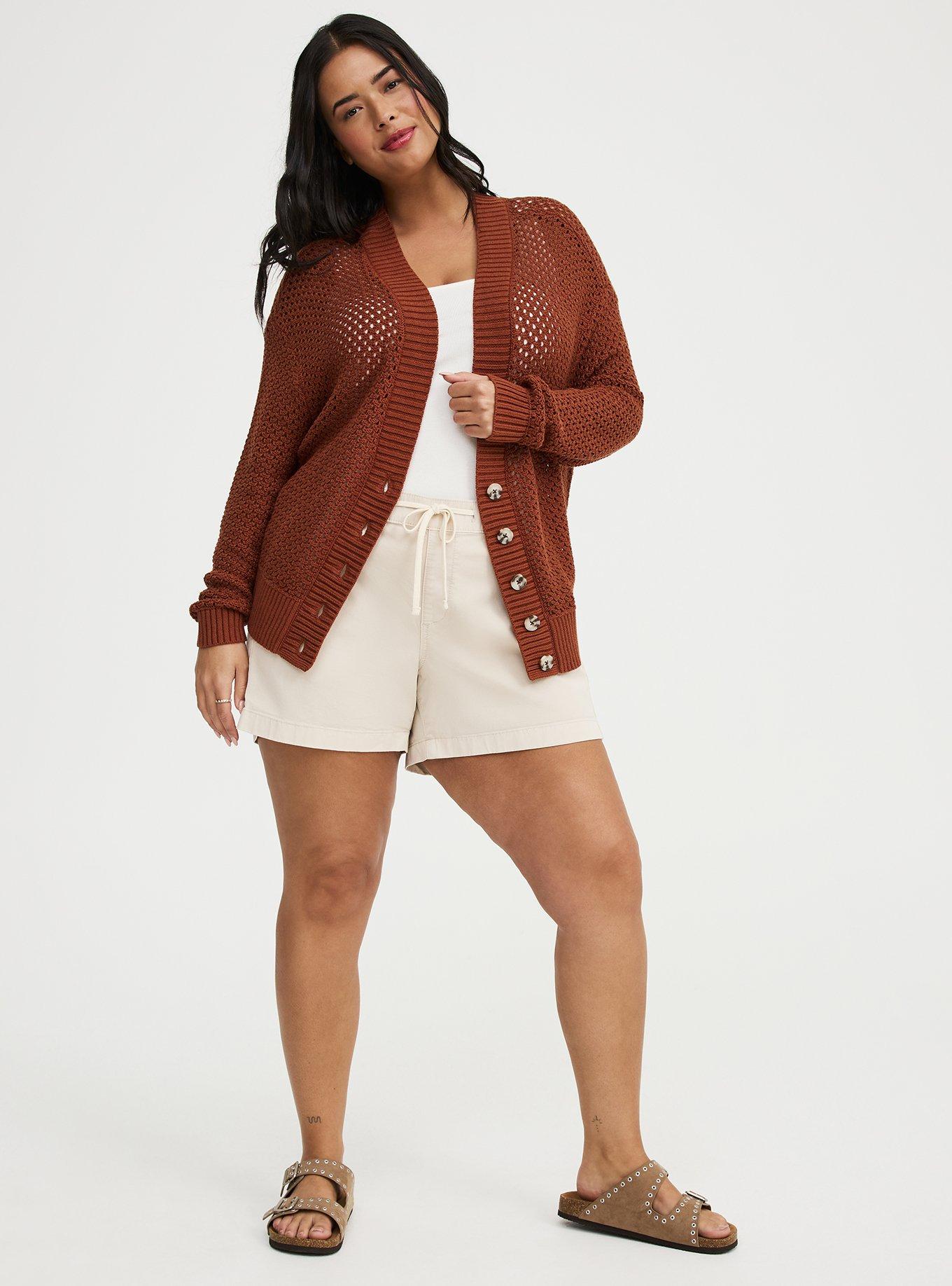 Open-Stitch Cardigan, SEQUOIA, alternate