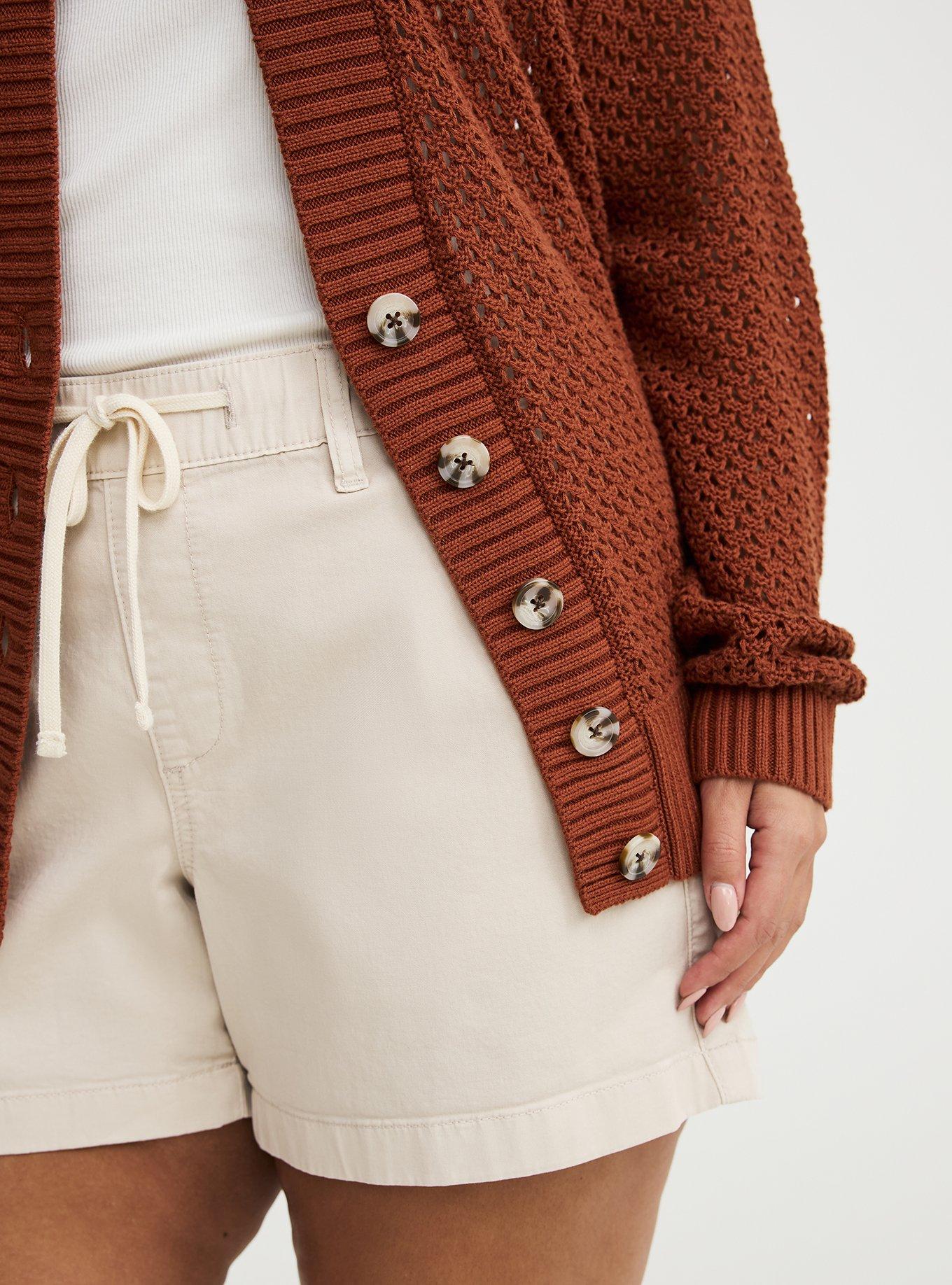 Open-Stitch Cardigan, SEQUOIA, alternate