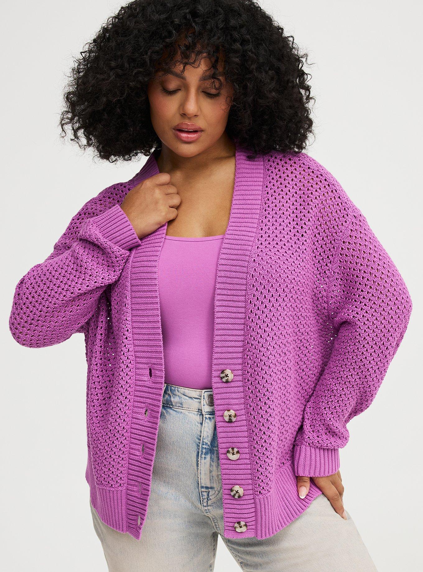 Open-Stitch Cardigan