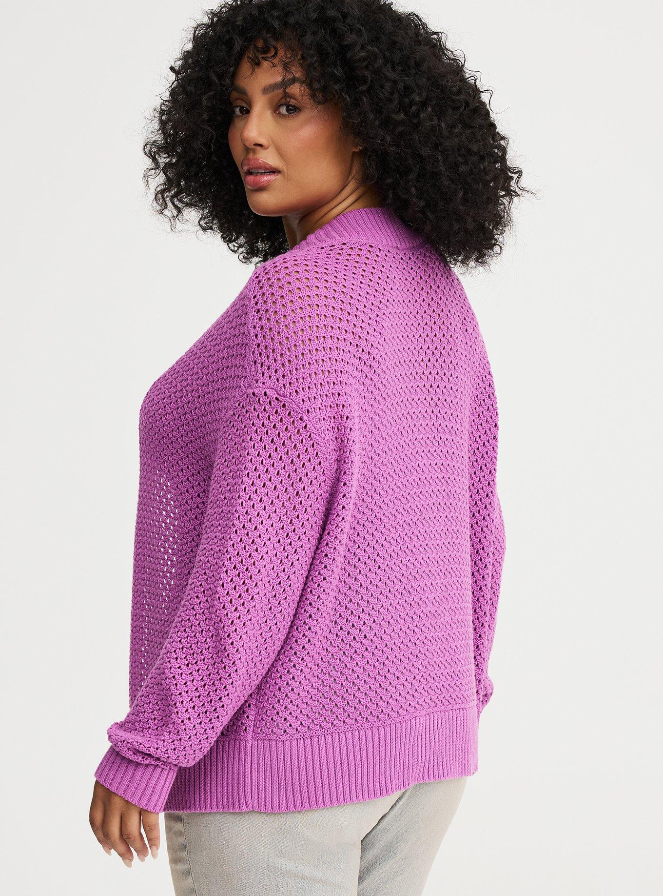 Open-Stitch Cardigan