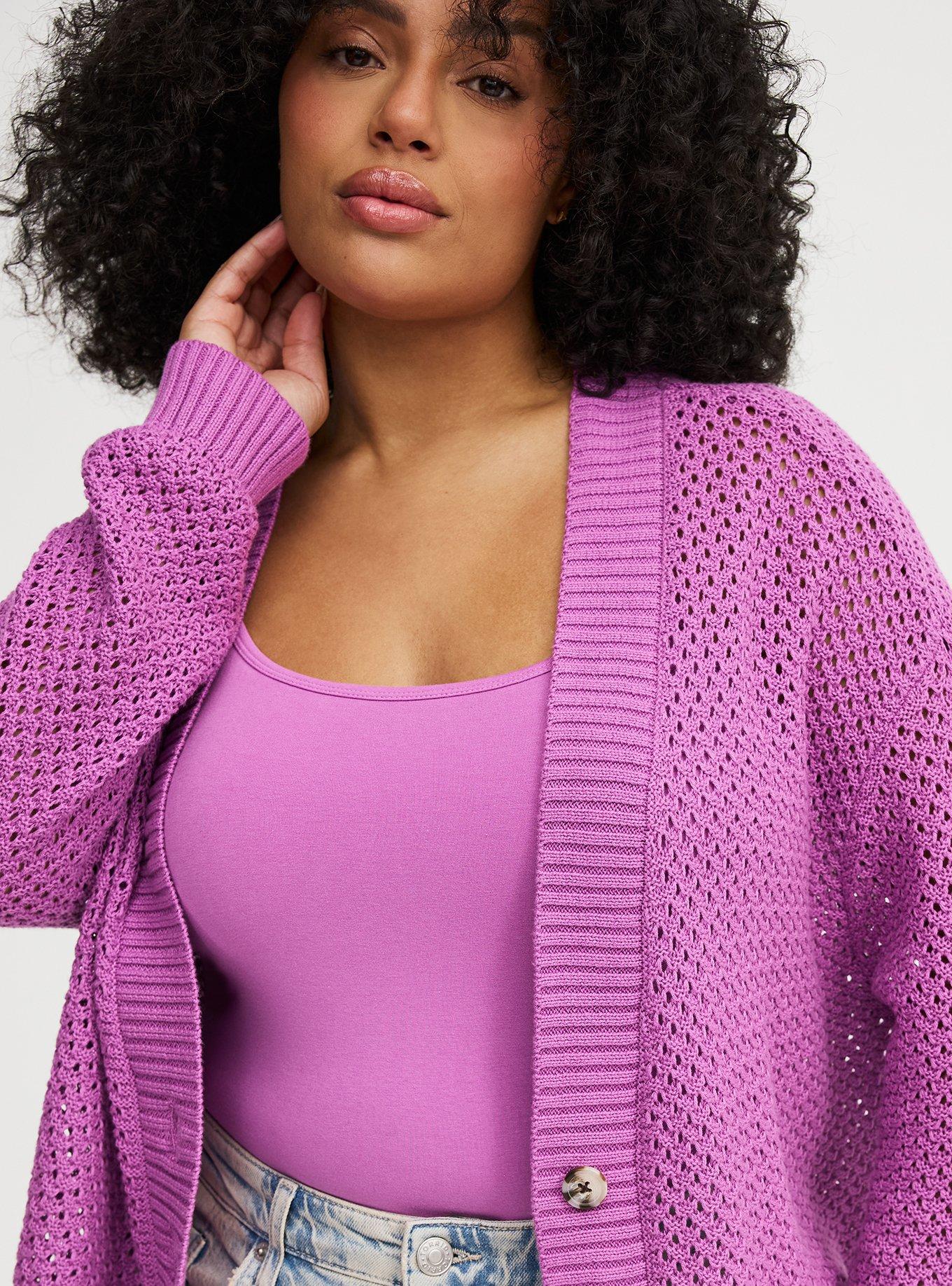Open-Stitch Cardigan