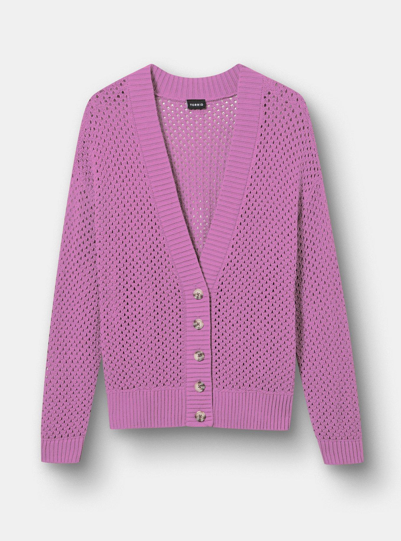 Plus Size - Open Stitch Cardigan - Torrid