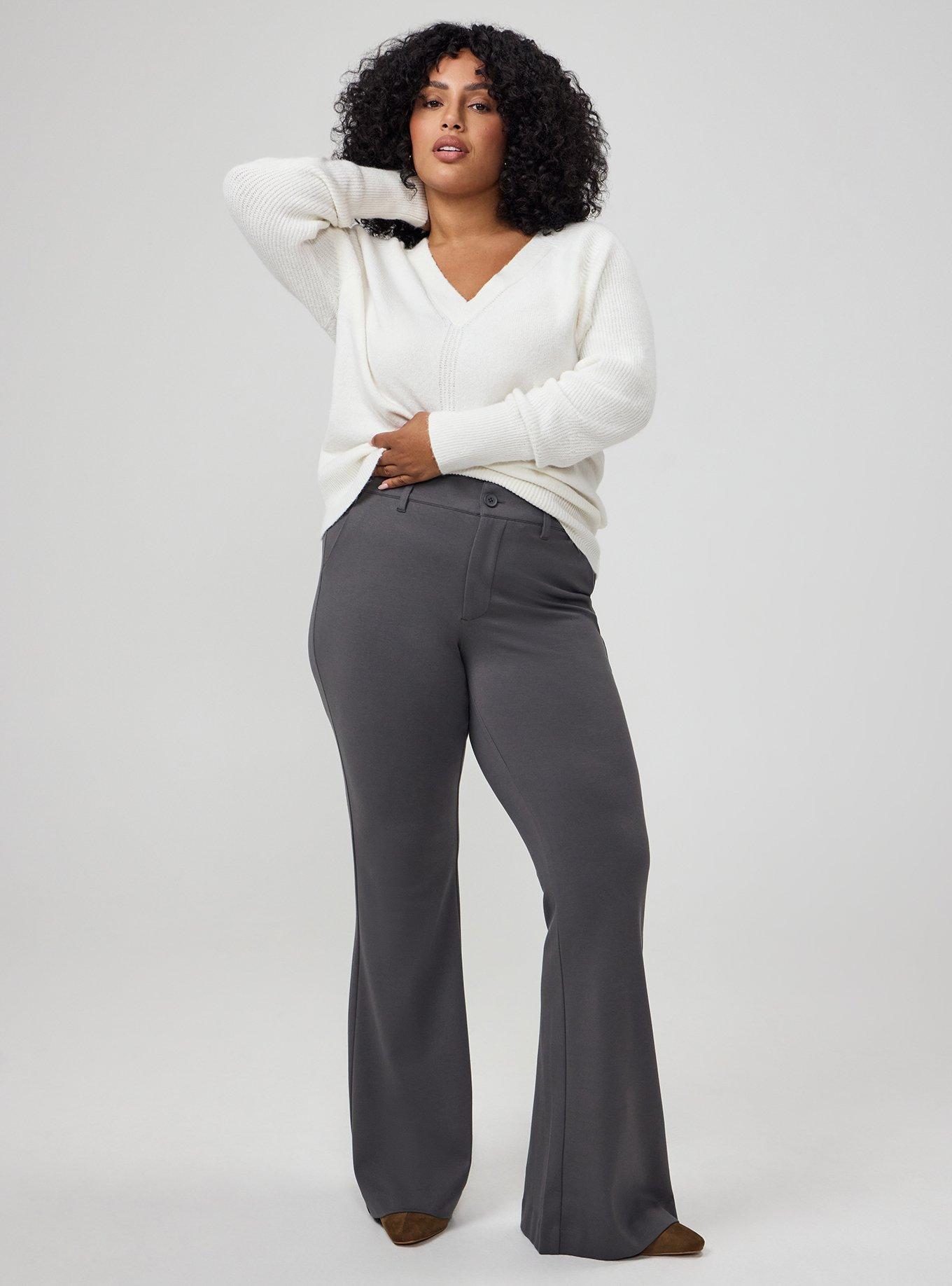 A-Line High-Rise Flare Ponte Pant, EIFFEL TOWER, alternate