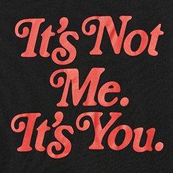 Classic Cotton Jersey Crew Tee, ITS NOT ME ITS YOU DEEP BLACK, swatch