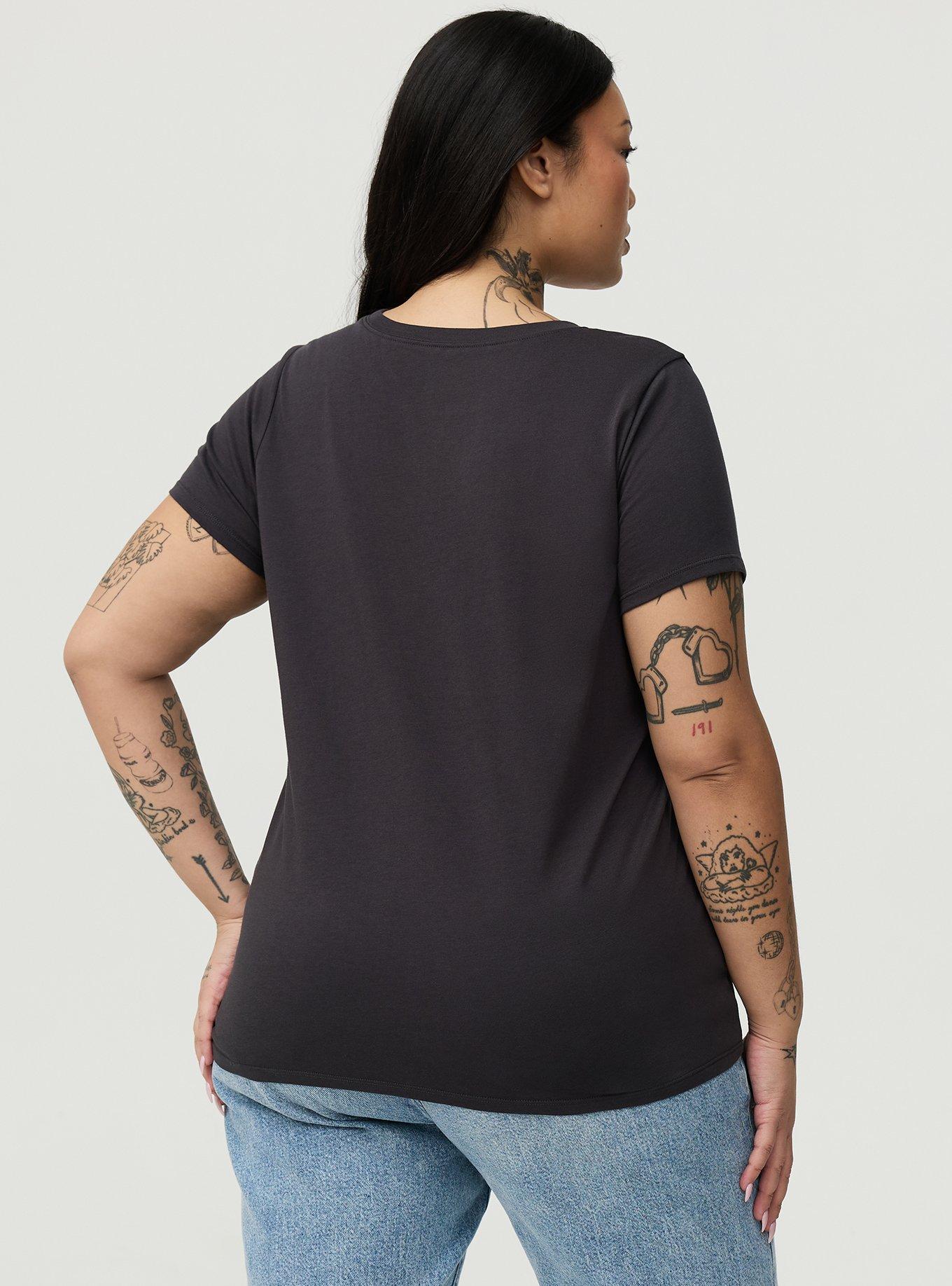 Classic Cotton Jersey Crew Tee, I LOVE ME ANIMAL OBSIDIAN, alternate