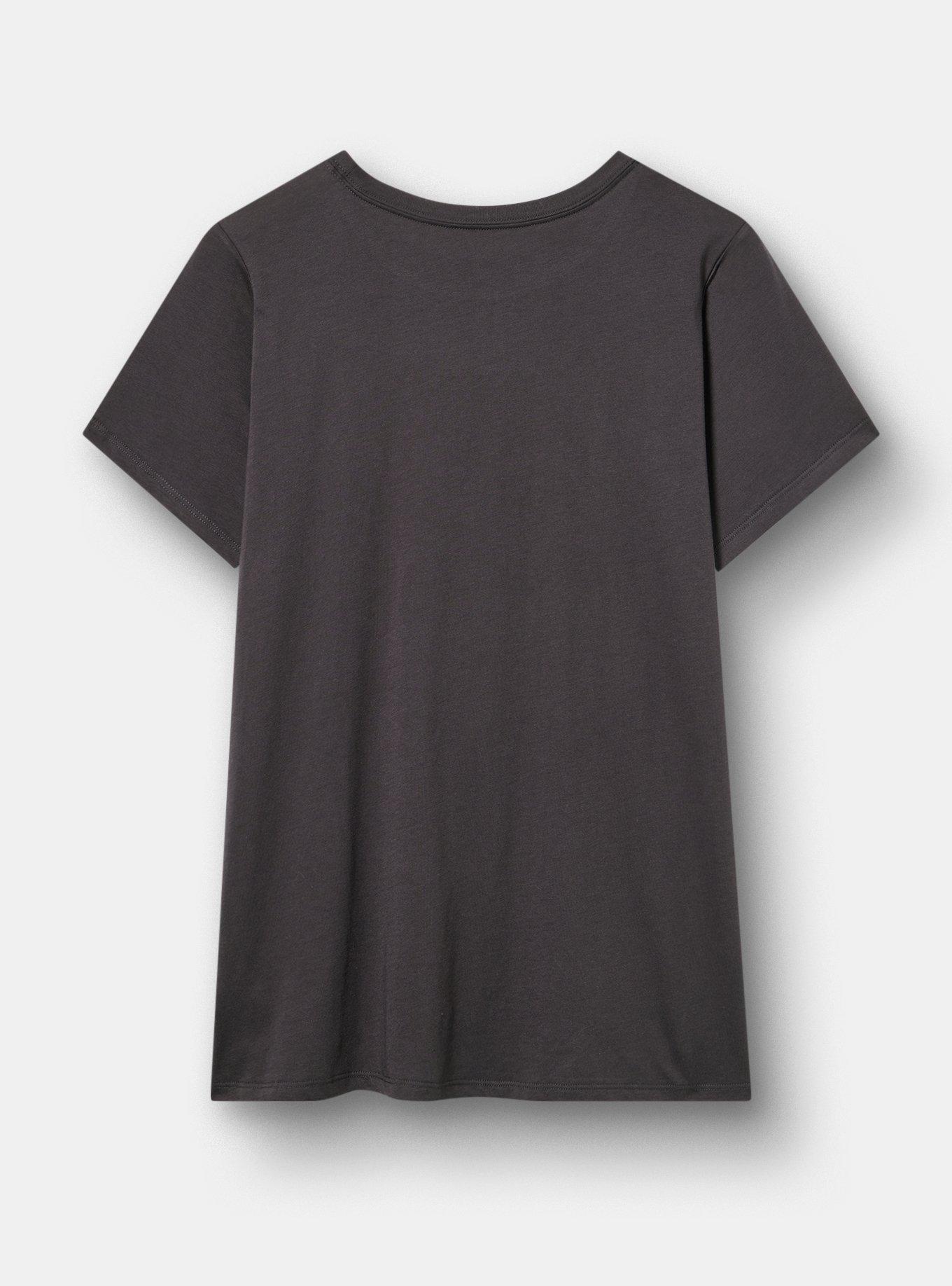 Classic Cotton Jersey Crew Tee, WE CAN DO IT FLORAL OBSIDIAN, alternate