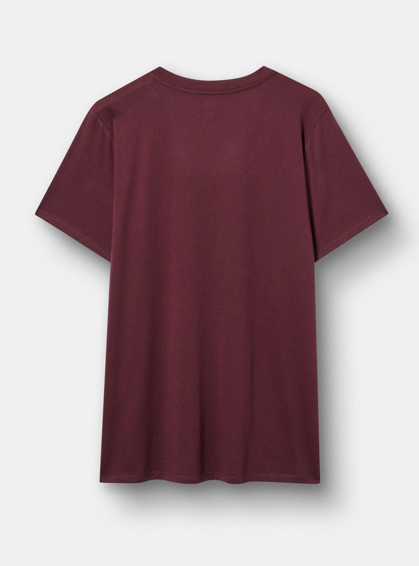 Classic Cotton V-Neck Tee, I LOVE OVER REACTING WINETASTING, alternate