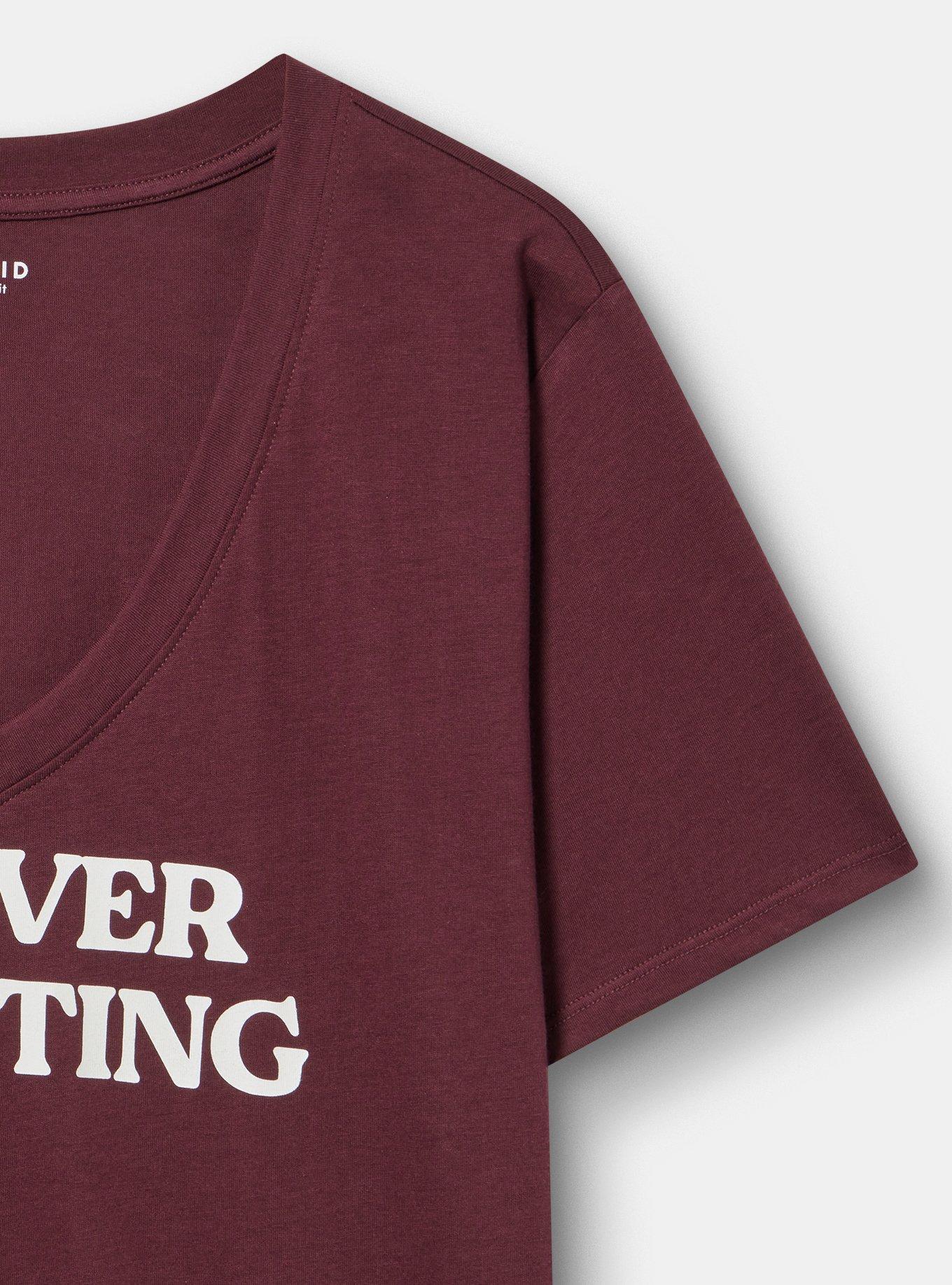 Classic Cotton V-Neck Tee, I LOVE OVER REACTING WINETASTING, alternate