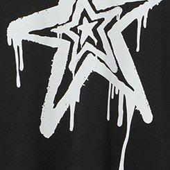 Classic Cotton V-Neck Tee, GRAFFITI STAR DEEP BLACK, swatch