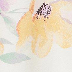 Classic Cotton V-Neck Tee, FLORALS BUNCH WHISPER WHITE, swatch