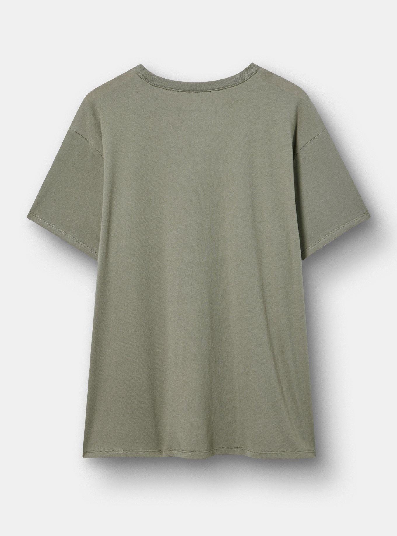 Almost Famous Relaxed Cotton Jersey Tee, ALMOST FAMOUS AGAVE GREEN, alternate
