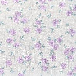 Plus Size Crinkle Gauze Pintuck Blouse, DONNA DITSY FLORAL PURPLE, swatch