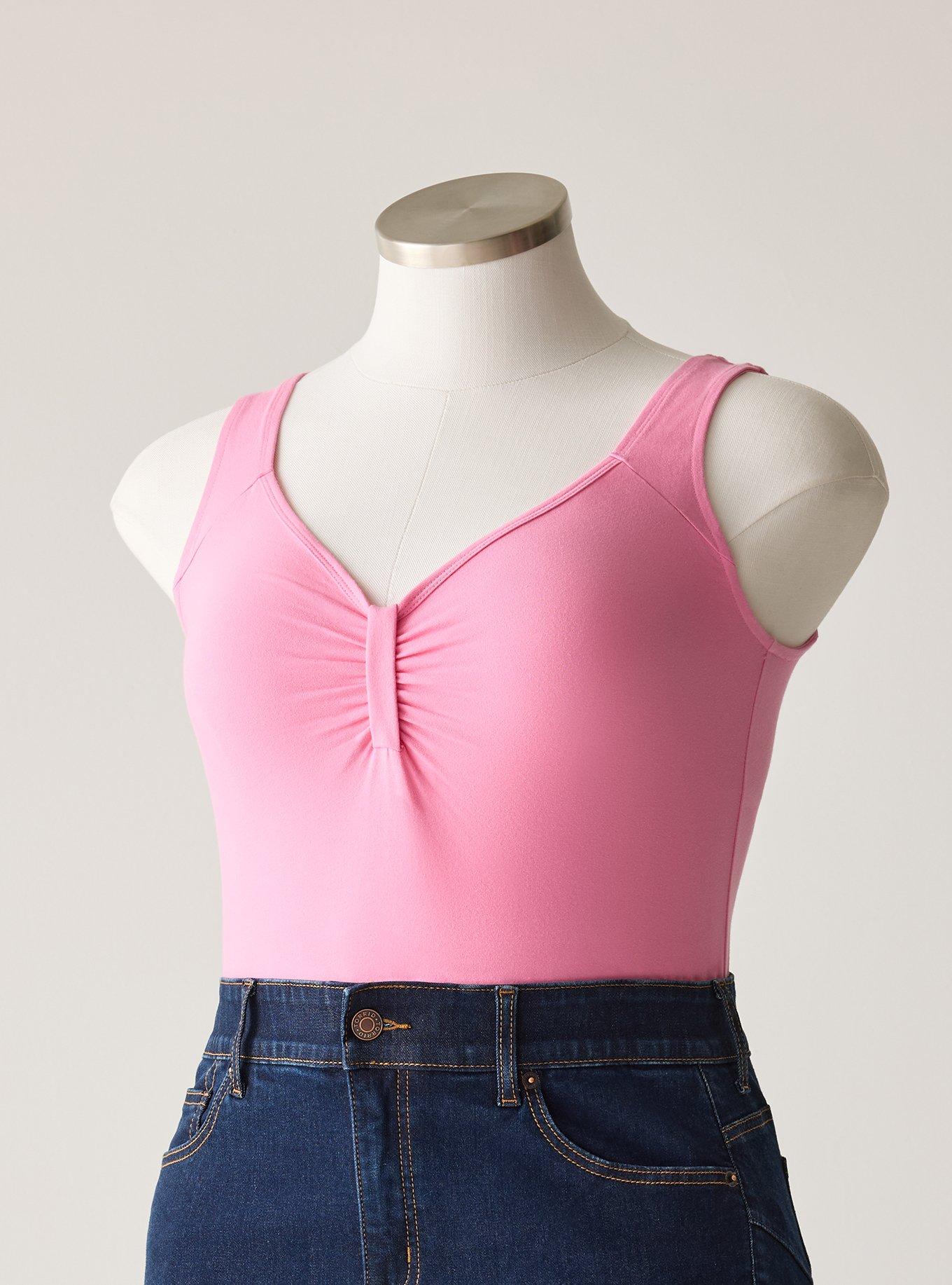 Retro Chic Ruched Bust Foxy Cami, SACHET PINK, hi-res