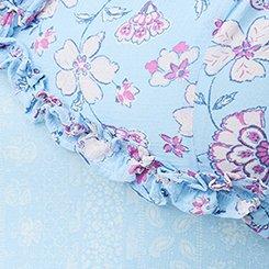 Chiffon V-Neck Maxi Dress, RUMBLE JACO BLUE, swatch