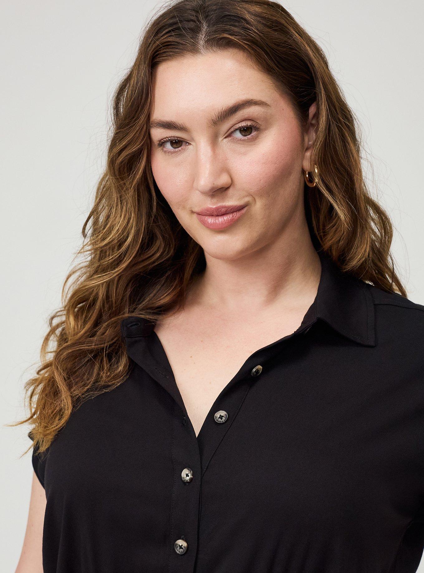 Collared Dolman Sleeve Jumpsuit, DEEP BLACK, alternate