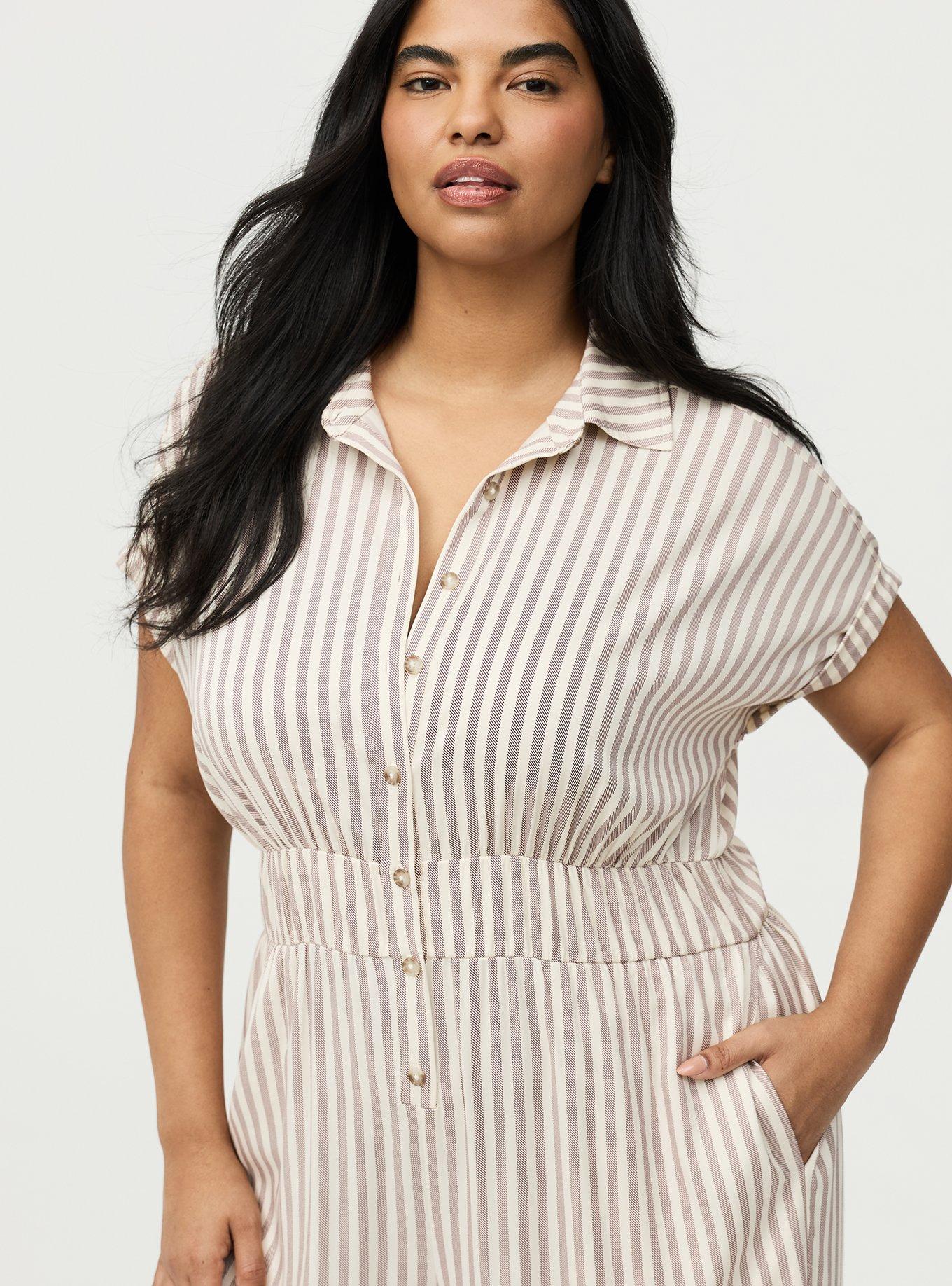 Collared Dolman Sleeve Jumpsuit, XANDER STRIPE TAN, alternate