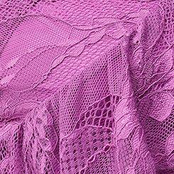 Plus Size Ruffle Trim Lace Midi Dress, LIATRIS, swatch