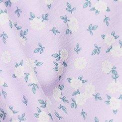 Plus Size Smocked Bodice Mini Dress, DONNA DITSY FLORAL LILAC, swatch