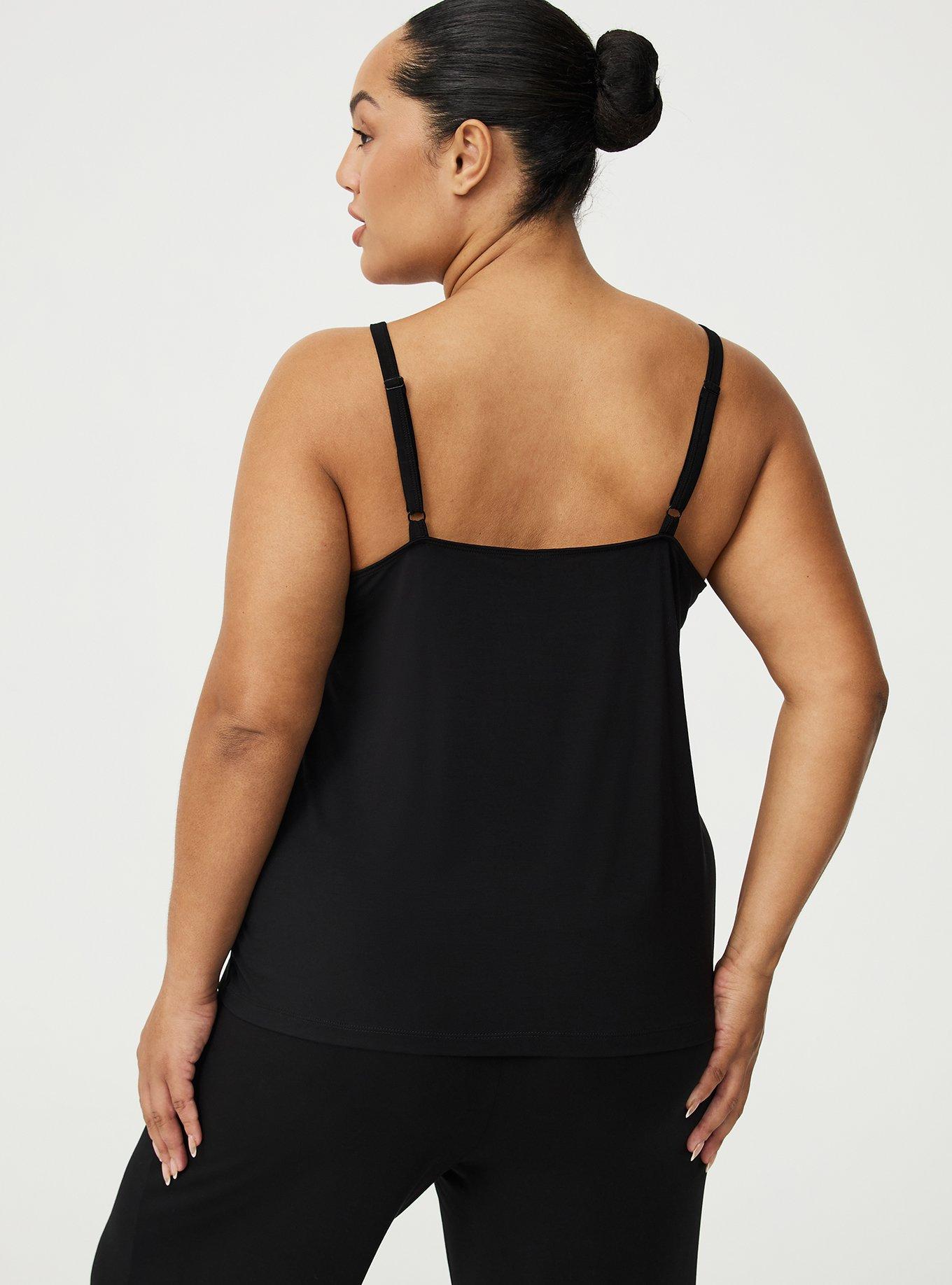 Slinky Jersey Sleep Tank, DEEP BLACK, alternate