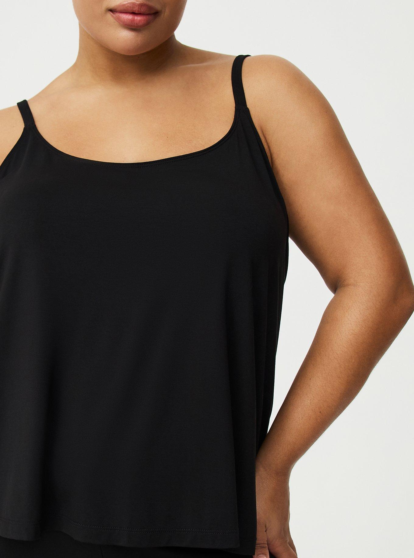 Slinky Jersey Sleep Tank, DEEP BLACK, alternate