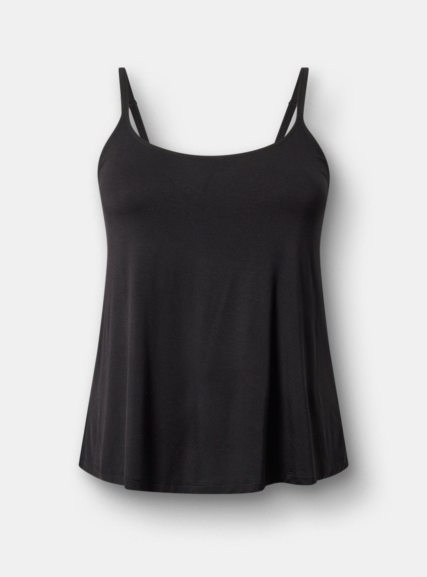 Slinky Jersey Sleep Tank, DEEP BLACK, hi-res