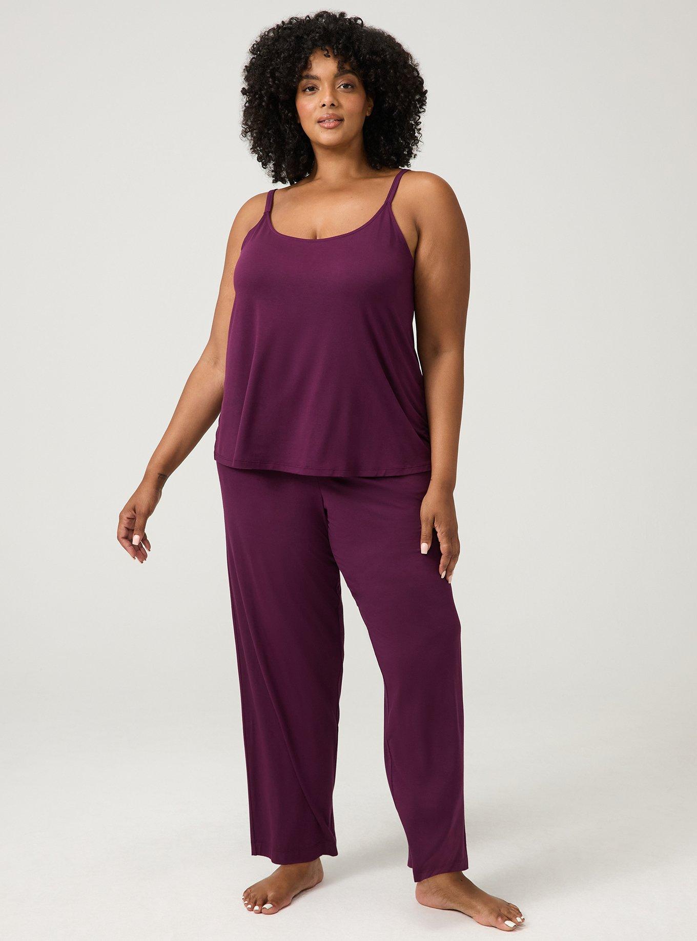 Slinky Jersey Sleep Tank, POTENT PURPLE, alternate