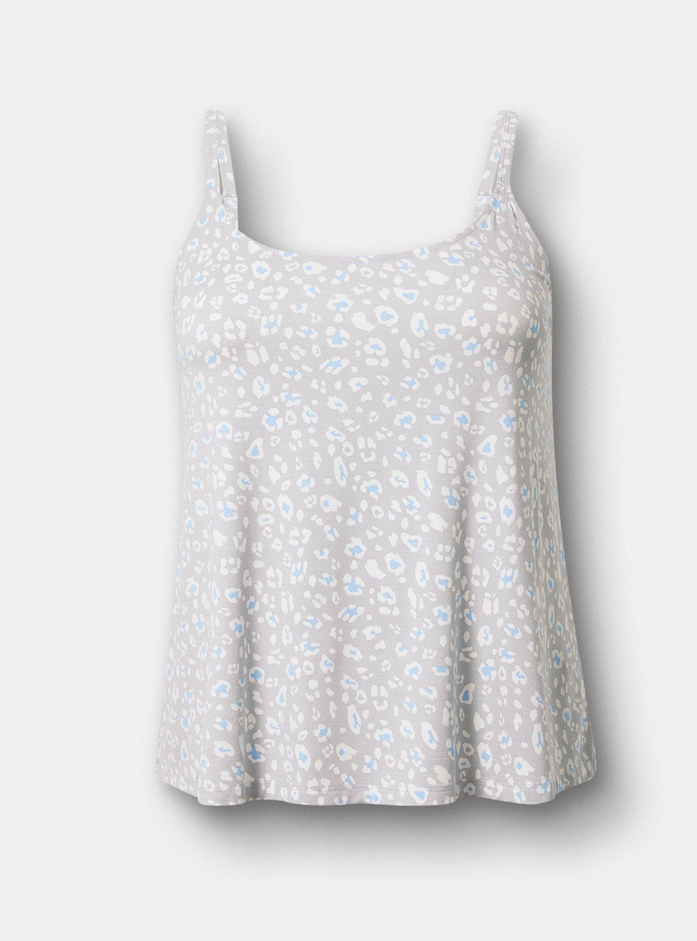Slinky Jersey Sleep Tank, DIZZY LEOPARD GRAY, hi-res
