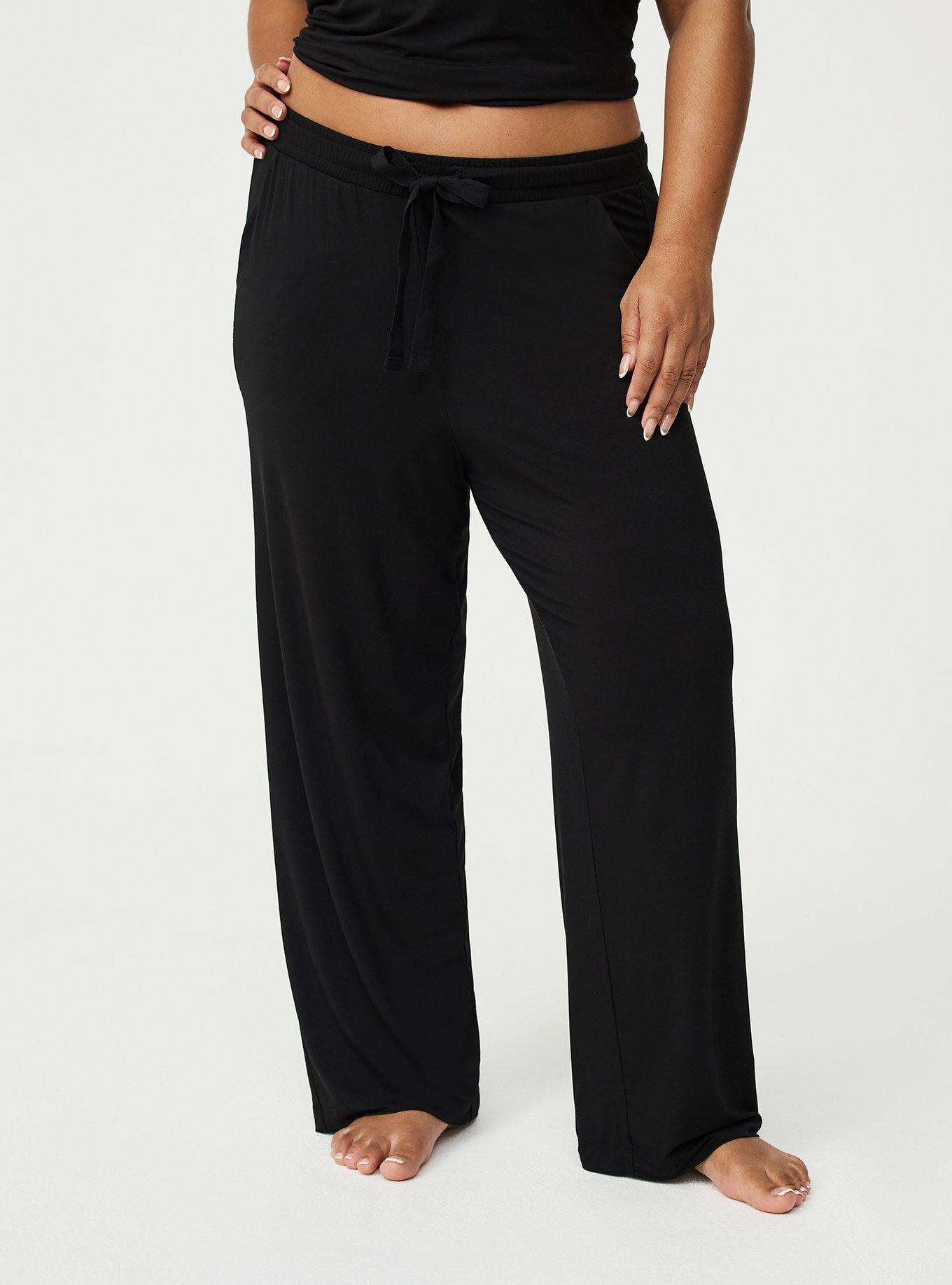 Slinky Jersey Sleep Pant, DEEP BLACK, alternate