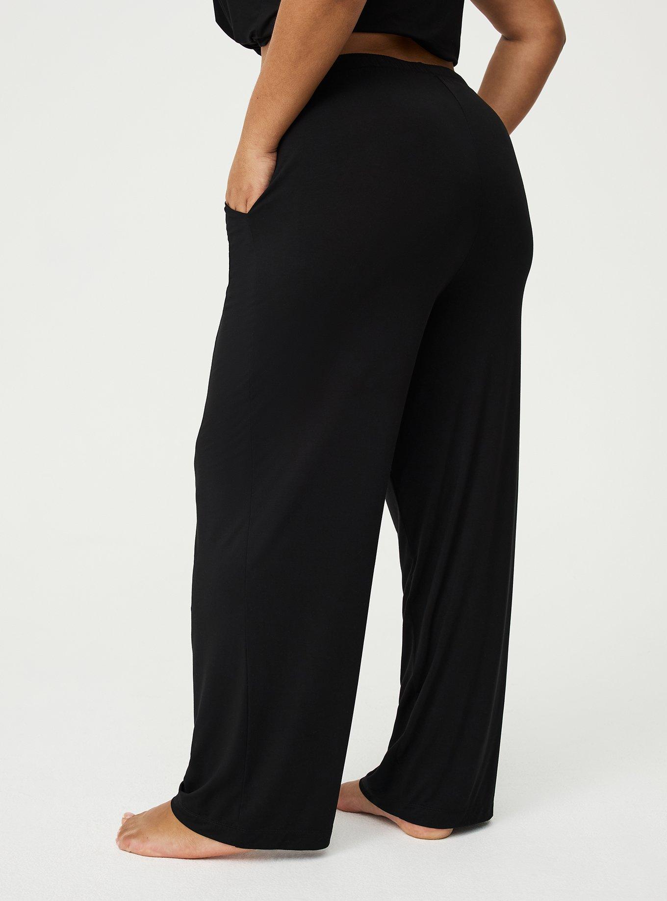 Slinky Jersey Sleep Pant, DEEP BLACK, alternate