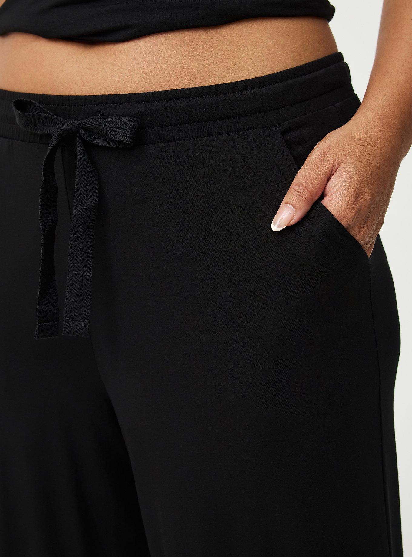 Slinky Jersey Sleep Pant, DEEP BLACK, alternate