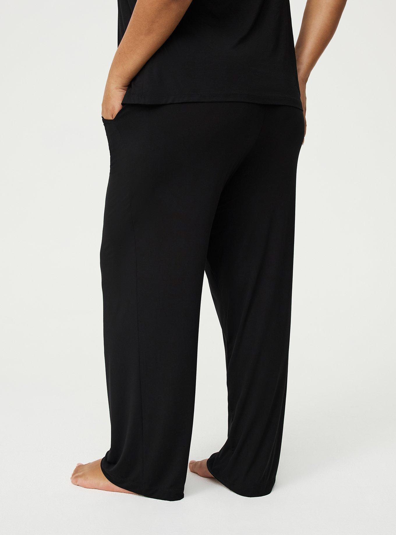 Slinky Jersey Sleep Pant, DEEP BLACK, alternate