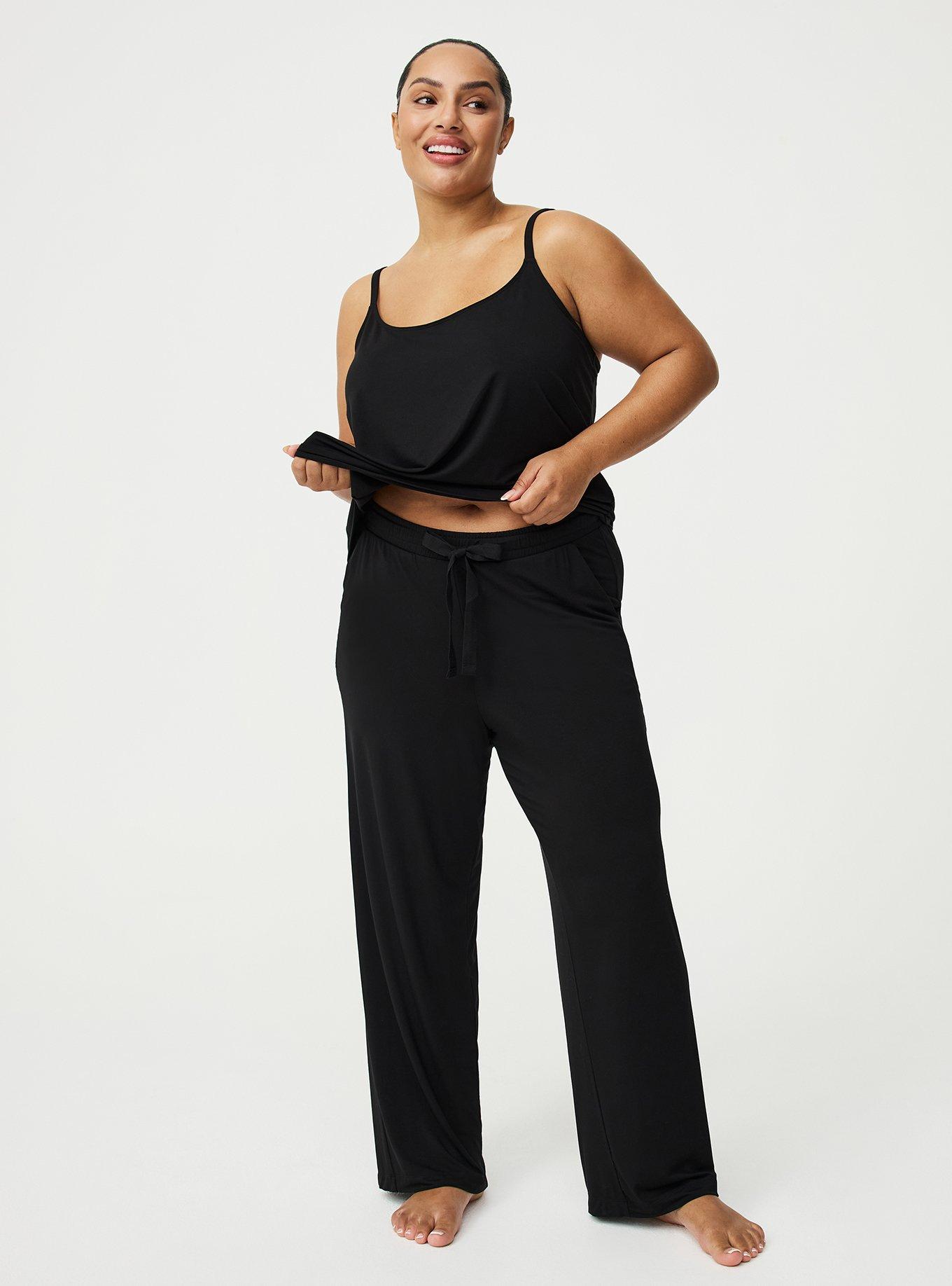 Slinky Jersey Sleep Pant, DEEP BLACK, hi-res