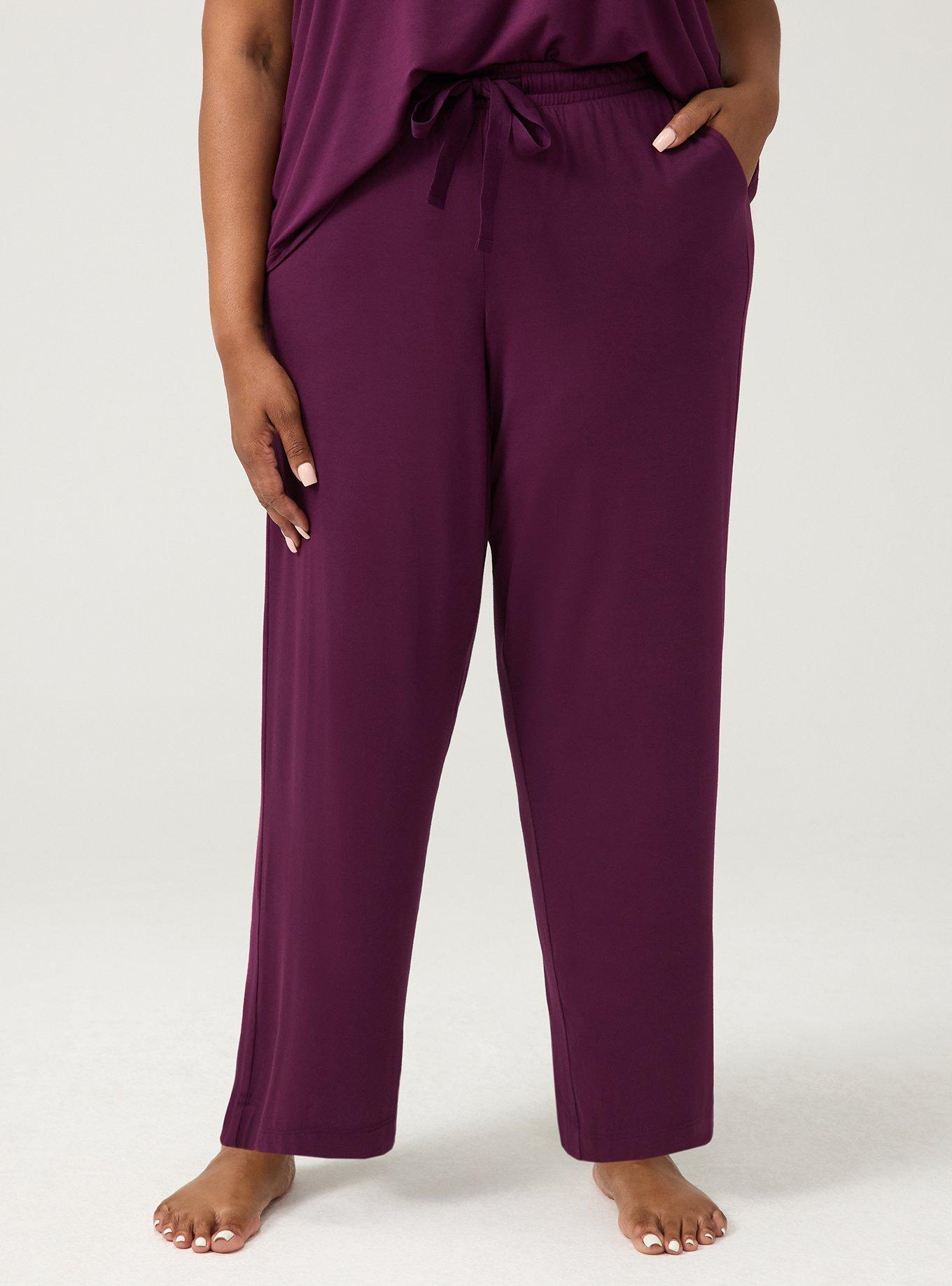 Slinky Jersey Sleep Pant, POTENT PURPLE, alternate