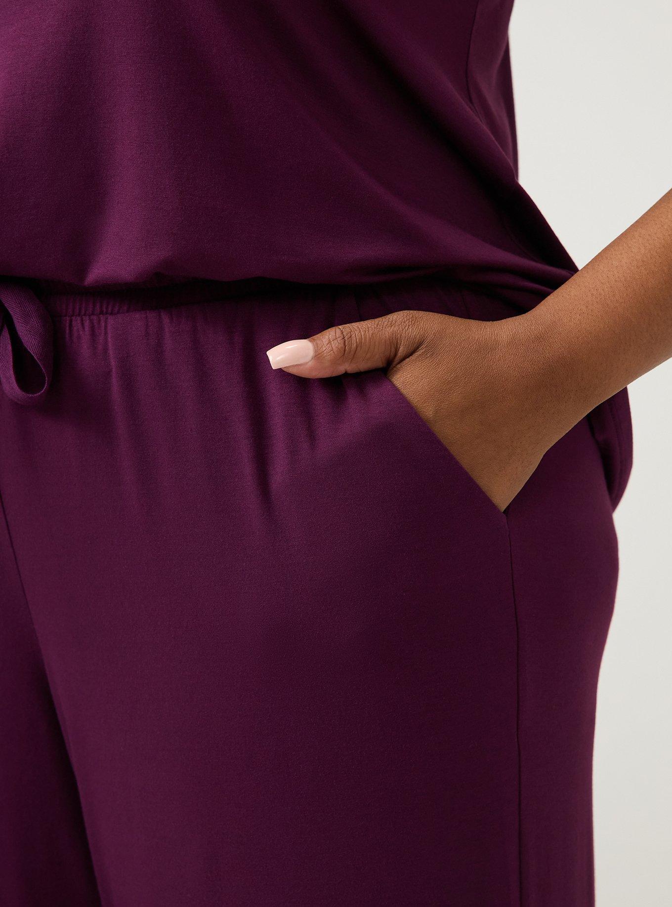 Slinky Jersey Sleep Pant, POTENT PURPLE, alternate