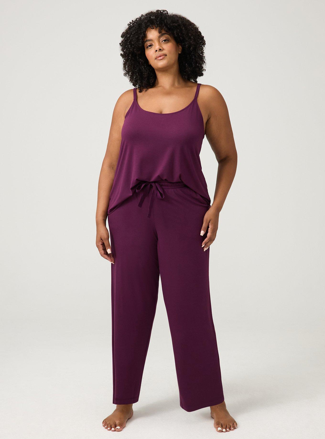Slinky Jersey Sleep Pant, POTENT PURPLE, hi-res