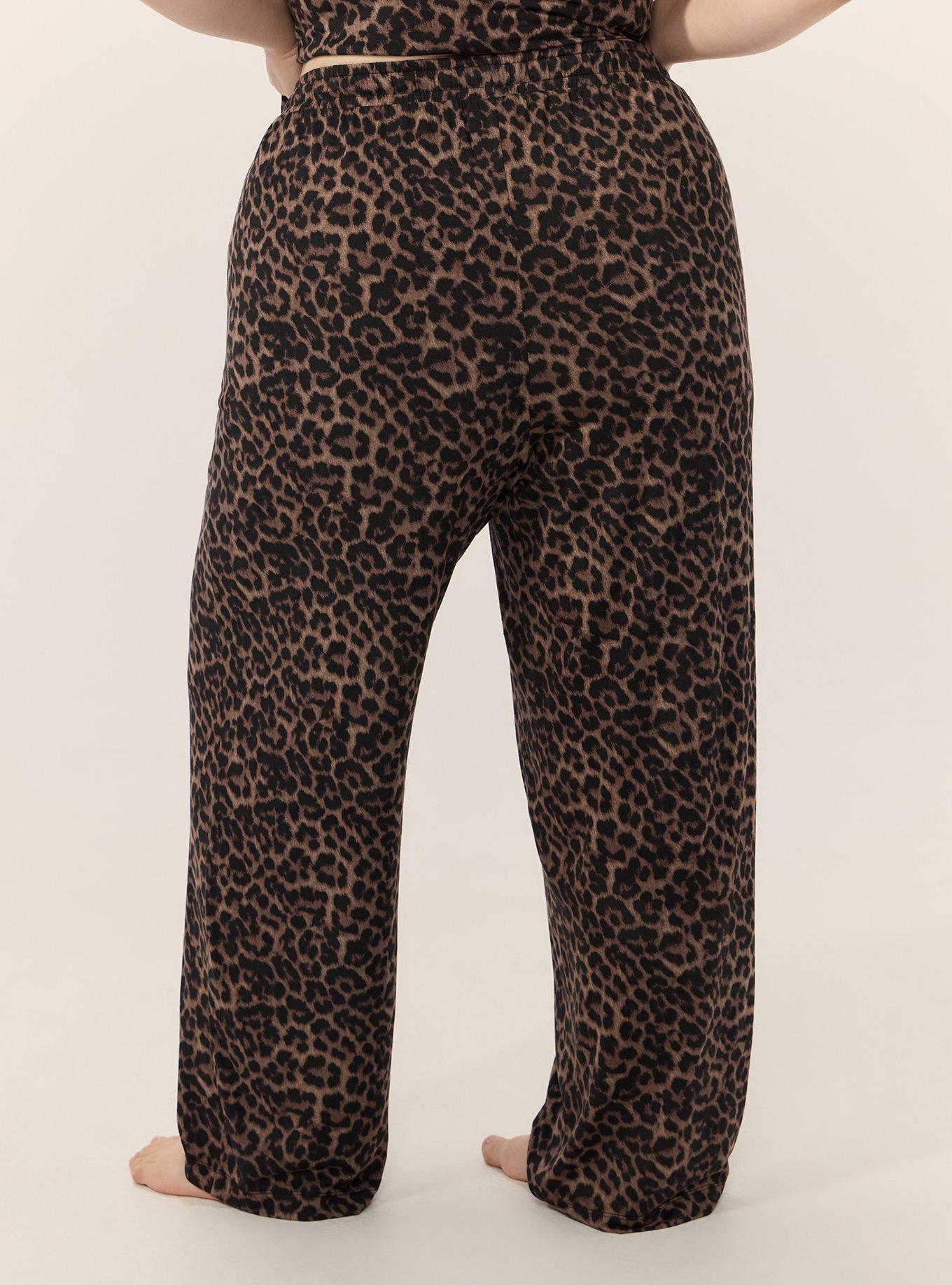 Slinky Jersey Sleep Pant, ON THE PROWL LEOPARD BROWN, alternate