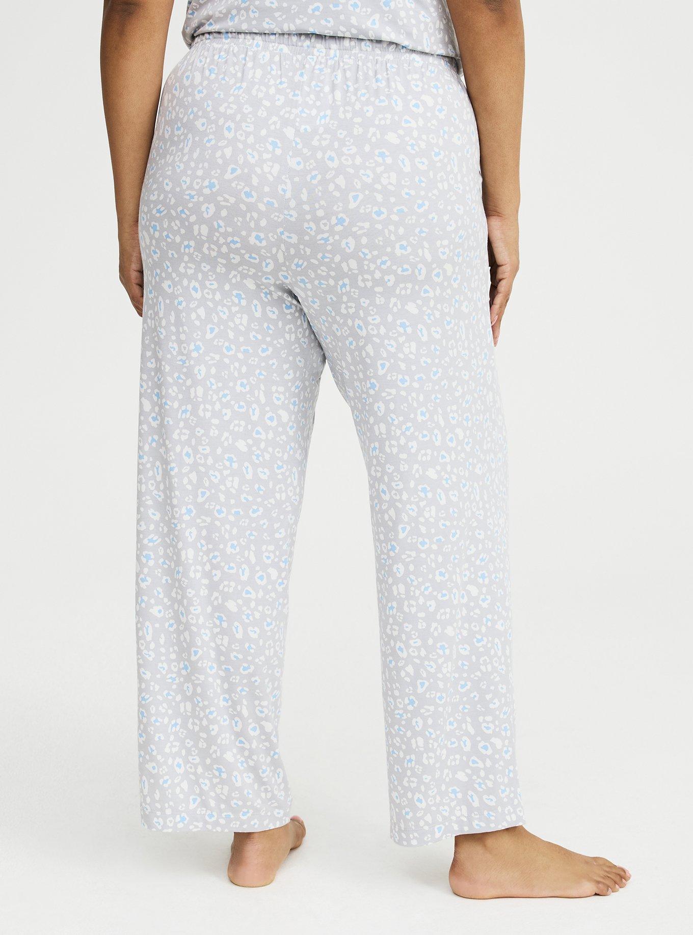 Slinky Jersey Sleep Pant, DIZZY LEOPARD GRAY, alternate