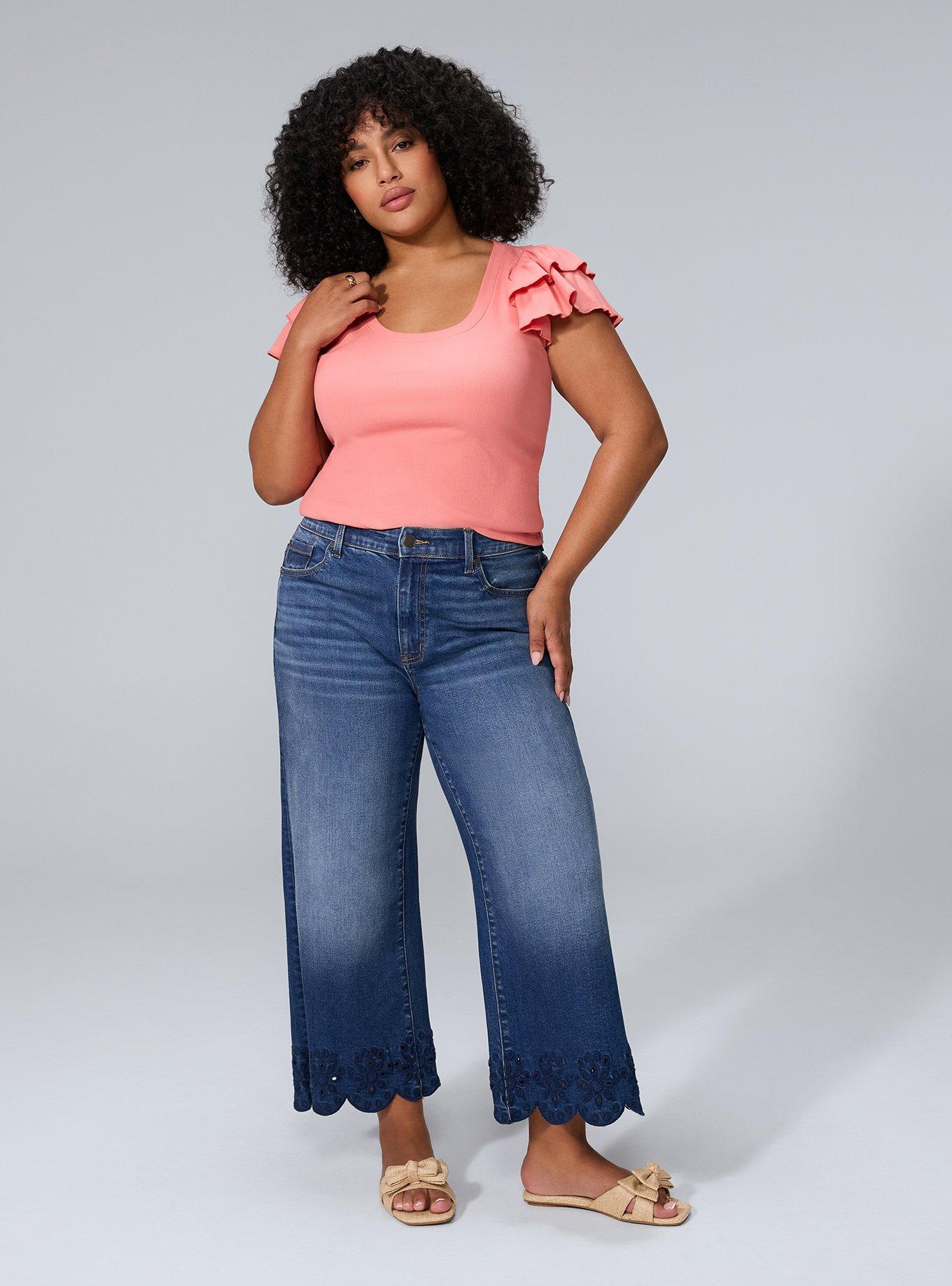 Belle Isle Ruffle Sleeve Knit Top, LANTANA, alternate