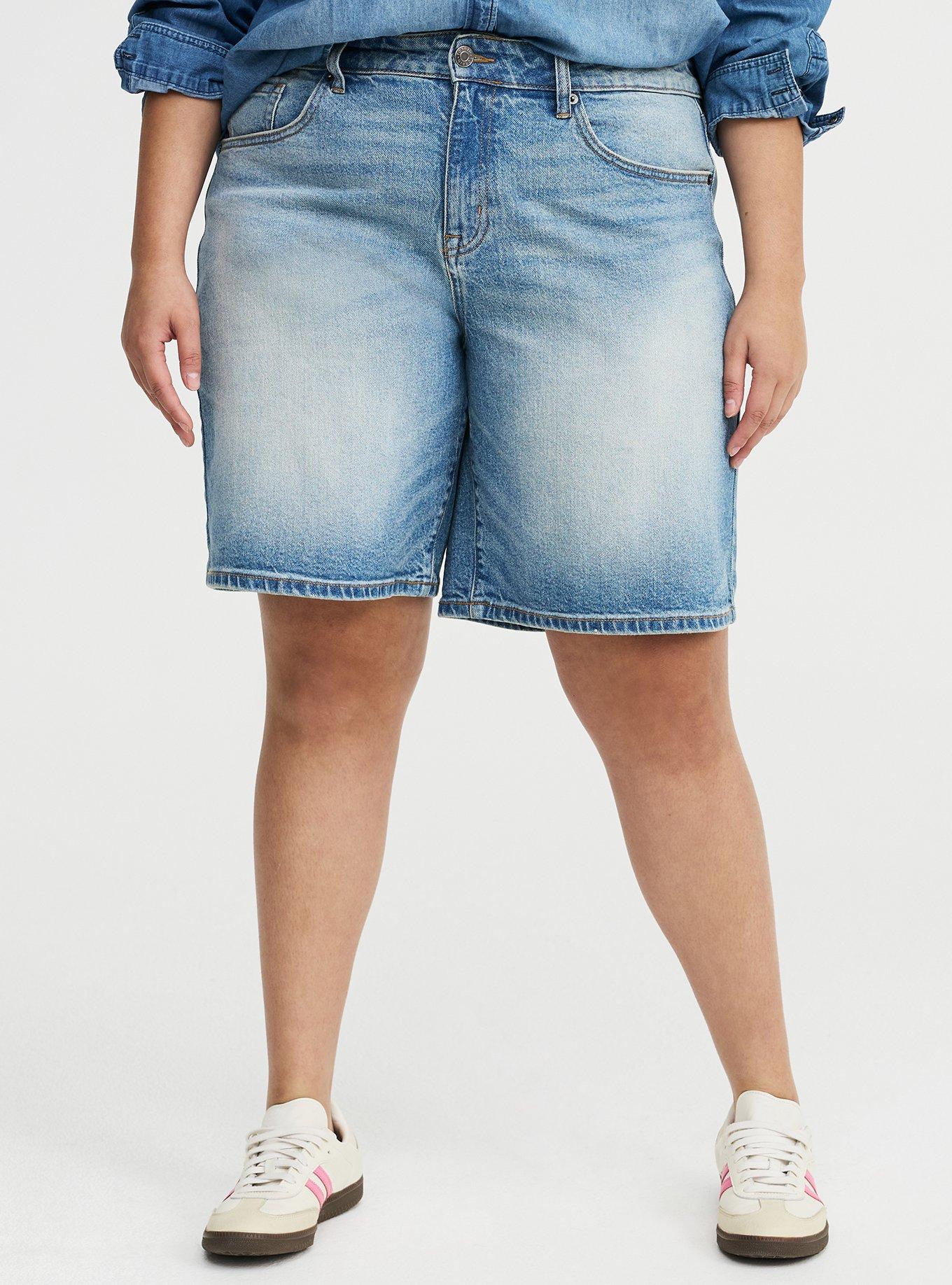 Baggy Mid-Rise Denim Jort, DIRTY MARTINI, alternate
