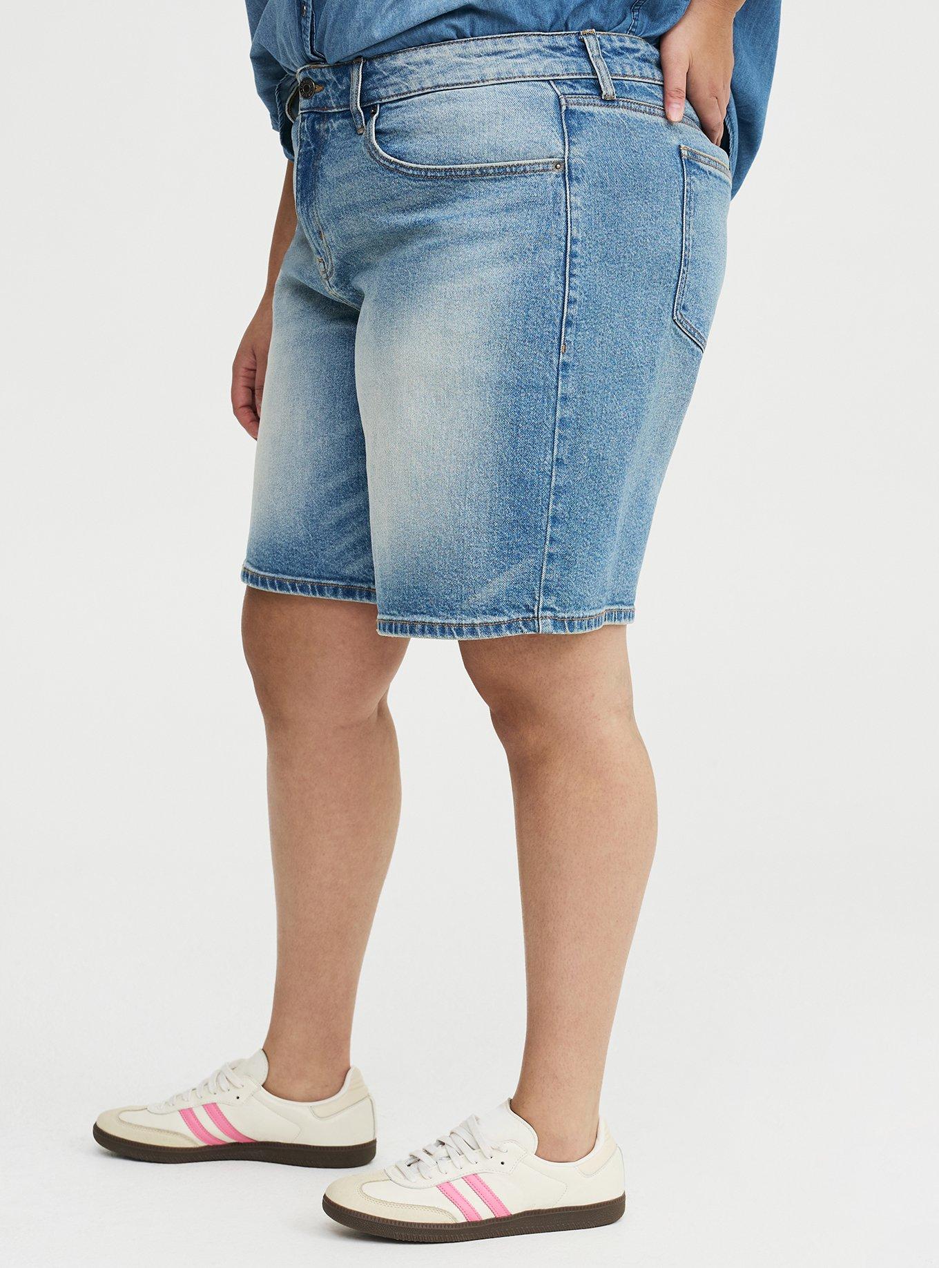 Baggy Mid-Rise Denim Jort, DIRTY MARTINI, alternate
