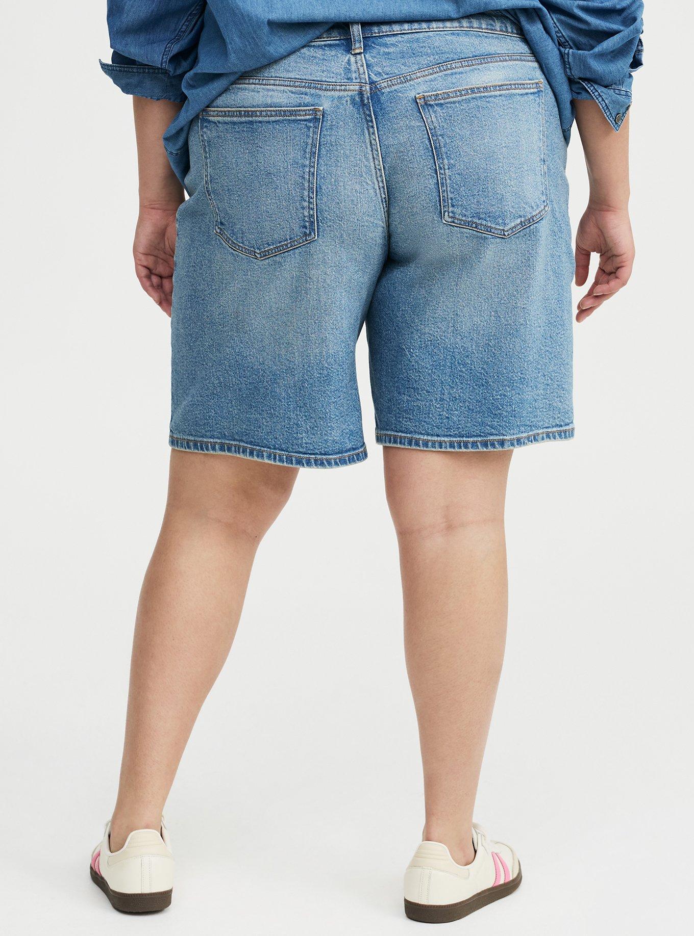 Baggy Mid-Rise Denim Jort, DIRTY MARTINI, alternate