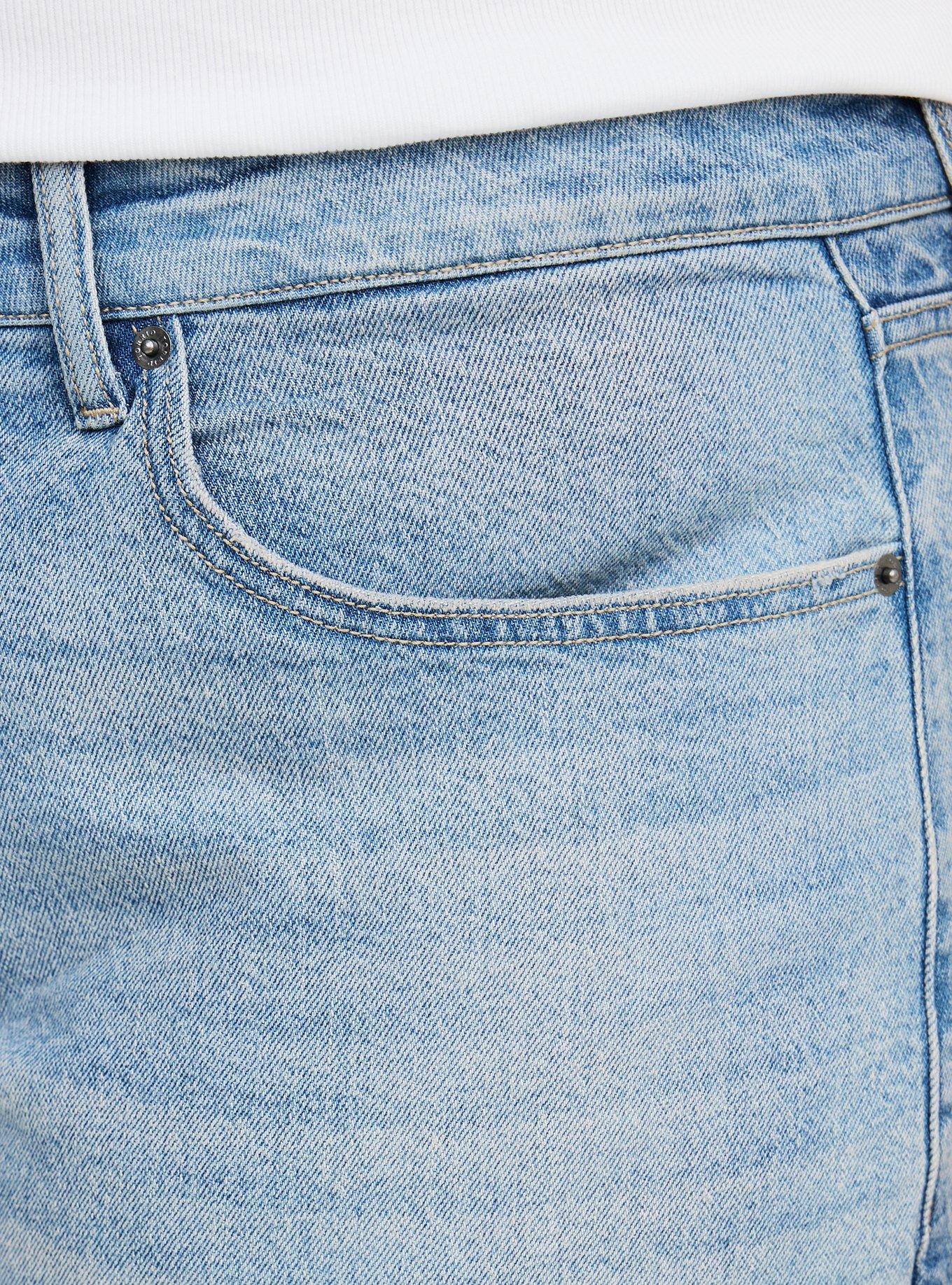 Baggy Mid-Rise Denim Jort, HOT TODDY, alternate