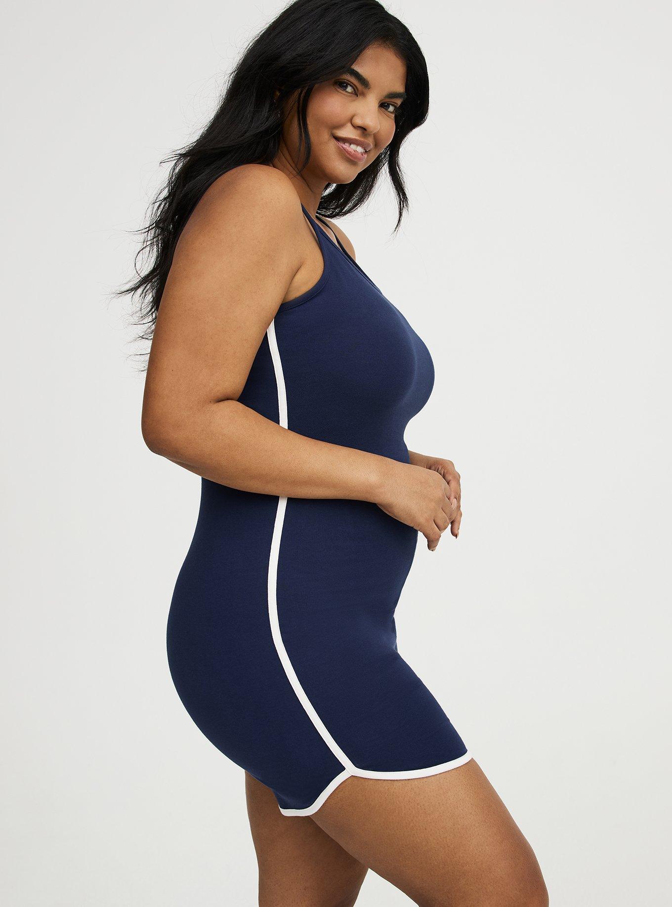 5'' Dolphin Hem One Piece, PEACOAT, alternate